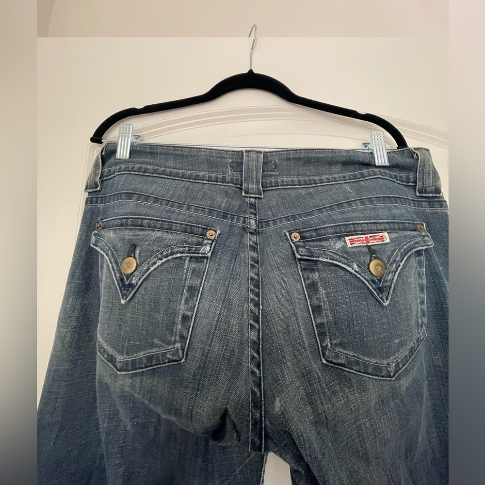 Hudson vintage washed distressed jeans, size 32